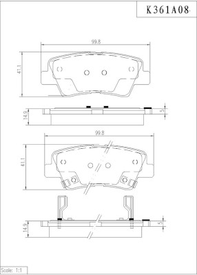 NPS K361A08 Kit pastiglie...