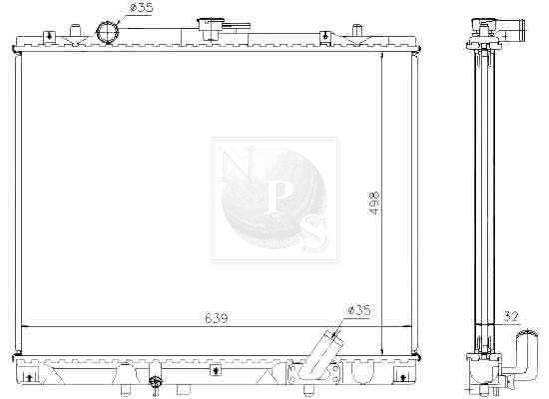 NPS M156I34A Radiatore,...