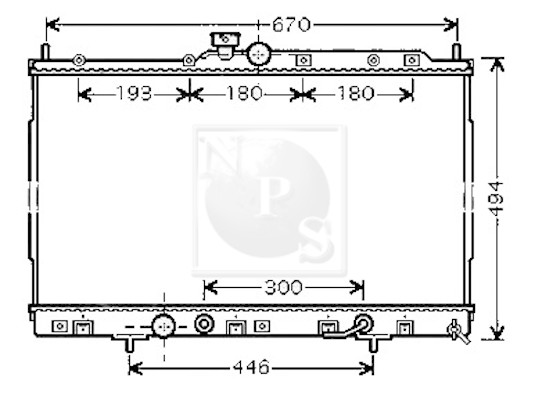 NPS M156I74 Radiatore,...