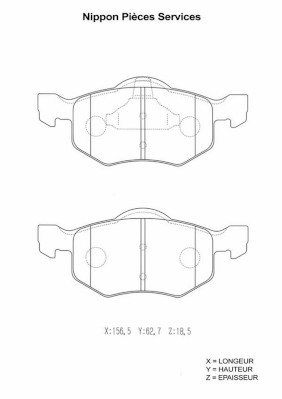 NPS M360A07 Kit pastiglie...