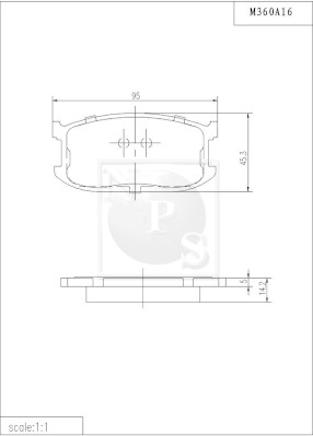 NPS M360A16 Kit pastiglie...