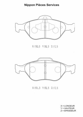NPS M360A23 Kit pastiglie...