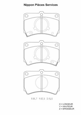 NPS M360A26 Kit pastiglie...