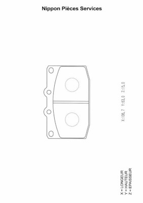 NPS M360A29 Kit pastiglie...