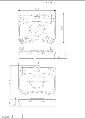NPS M360A32 Kit pastiglie...
