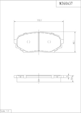 NPS M360A37 Kit pastiglie...
