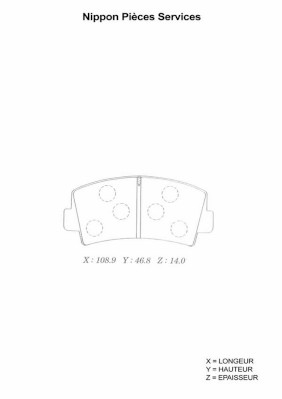 NPS M360A42 Kit pastiglie...