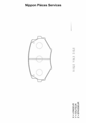 NPS M360A43 Kit pastiglie...