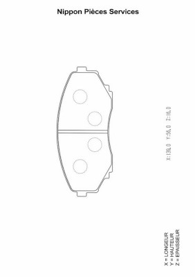 NPS M360A46 Kit pastiglie...