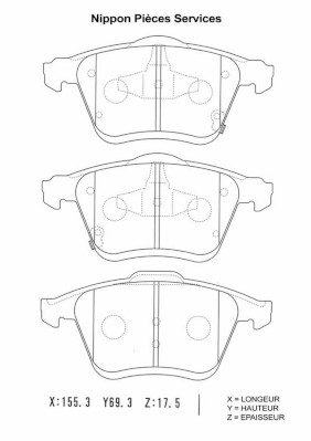 NPS M360A62 Kit pastiglie...