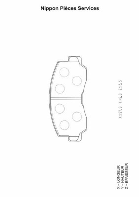 NPS M360I02 Kit pastiglie...