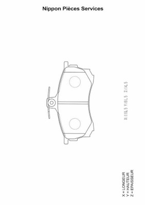 NPS M360I65 Kit pastiglie...