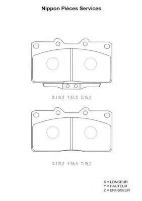 NPS M360I83 Kit pastiglie...