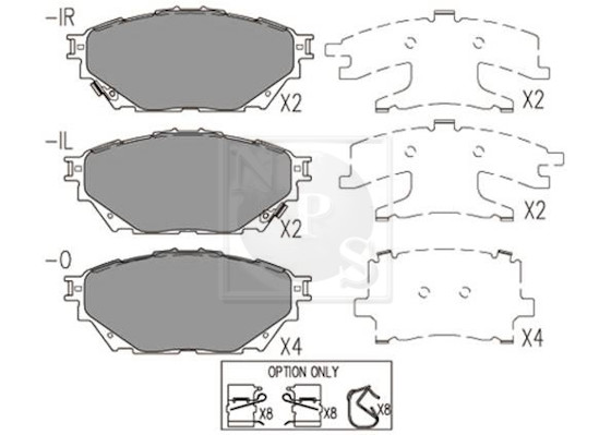 NPS M360I90 Kit pastiglie...
