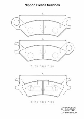 NPS M361A00 Kit pastiglie...