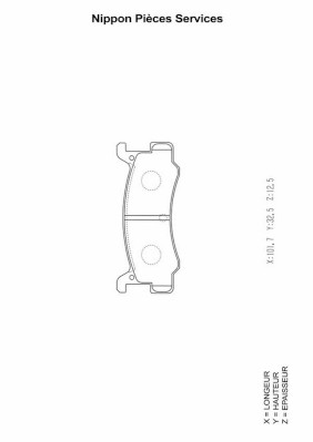 NPS M361A03 Kit pastiglie...
