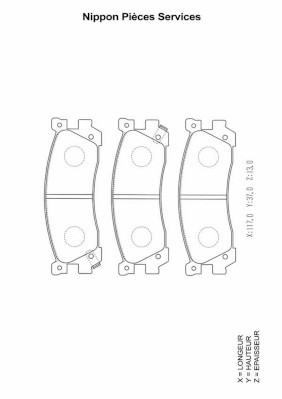NPS M361A05 Kit pastiglie...