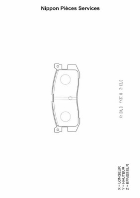 NPS M361A06 Kit pastiglie...