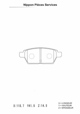 NPS M361A08 Kit pastiglie...