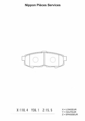 NPS M361A18 Kit pastiglie...