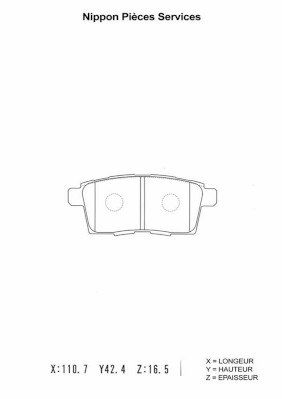 NPS M361A19 Kit pastiglie...