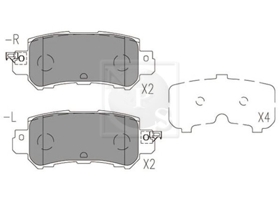 NPS M361A20 Kit pastiglie...