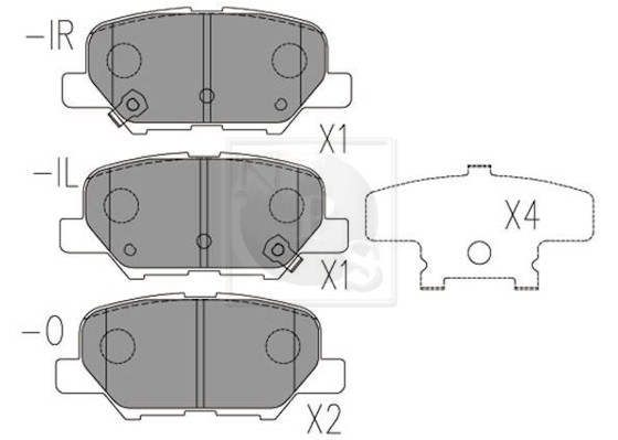 NPS M361A21 Kit pastiglie...