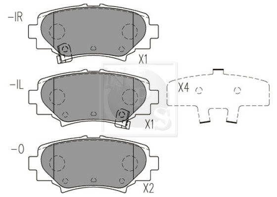 NPS M361A22 Kit pastiglie...