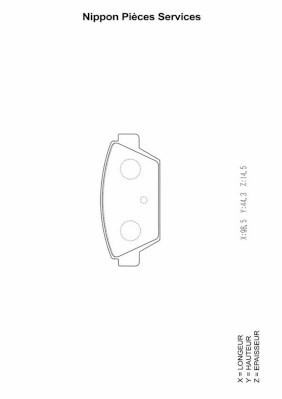 NPS M361I00 Kit pastiglie...