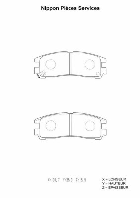 NPS M361I03 Kit pastiglie...