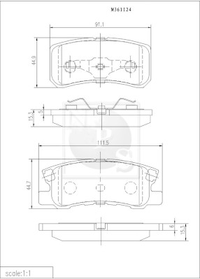 NPS M361I24 Kit pastiglie...