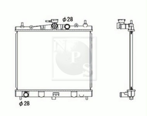 NPS N156N109 Radiatore,...