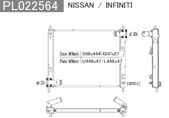 NPS N156N120 Radiatore,...