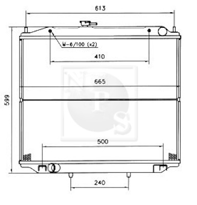 NPS N156N90 Radiatore,...