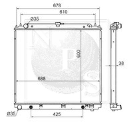 NPS N156N99 Radiatore,...