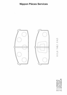 NPS N360N05 Kit pastiglie...