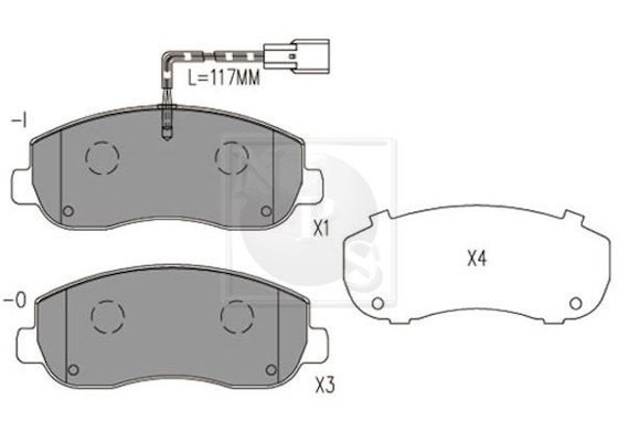 NPS N360N103 Kit pastiglie...