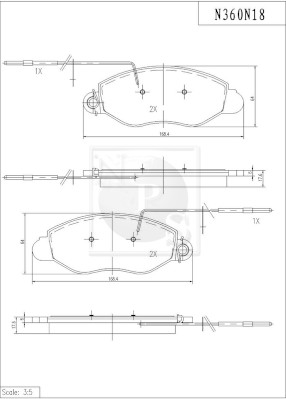 NPS N360N18 Kit pastiglie...