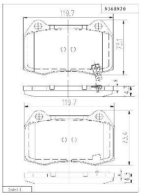 NPS N360N20 Kit pastiglie...