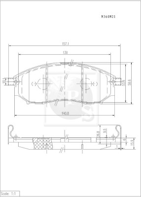 NPS N360N21 Kit pastiglie...