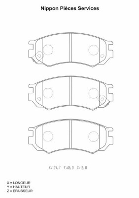 NPS N360N60 Kit pastiglie...