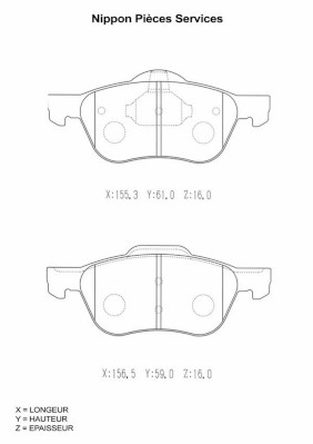 NPS N360N85 Kit pastiglie...