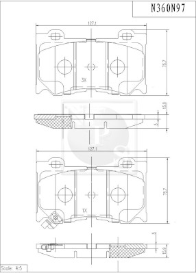 NPS N360N97 Kit pastiglie...