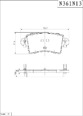 NPS N361N13 Kit pastiglie...