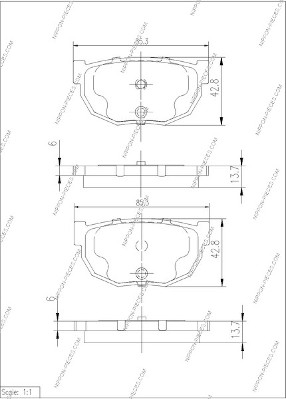 NPS N361N21 Kit pastiglie...