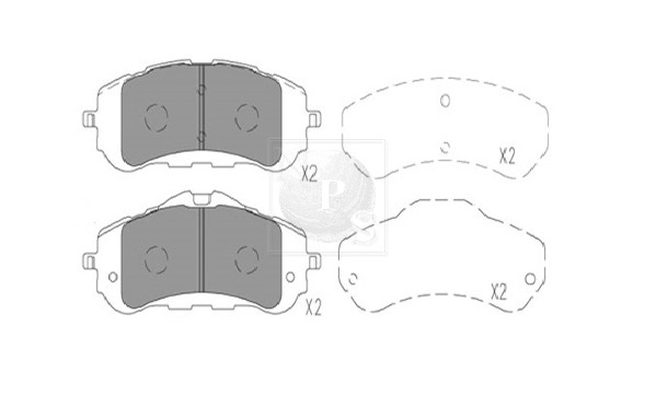 NPS P360A09 Kit pastiglie...