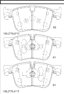 NPS P360A11 Kit pastiglie...