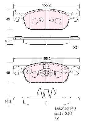 NPS R360T07 Kit pastiglie...