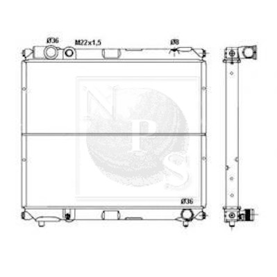NPS S156I12 Radiatore,...