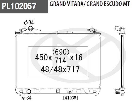 NPS S156I51 Radiatore,...